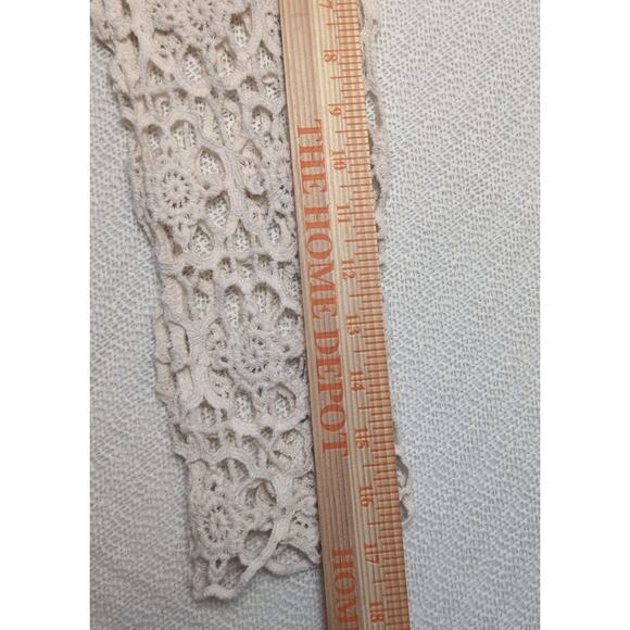 Cream Crochet Women's Swim Cover Up Dress Backless Vacation Beach Cruise Pool - Picture 5 of 7